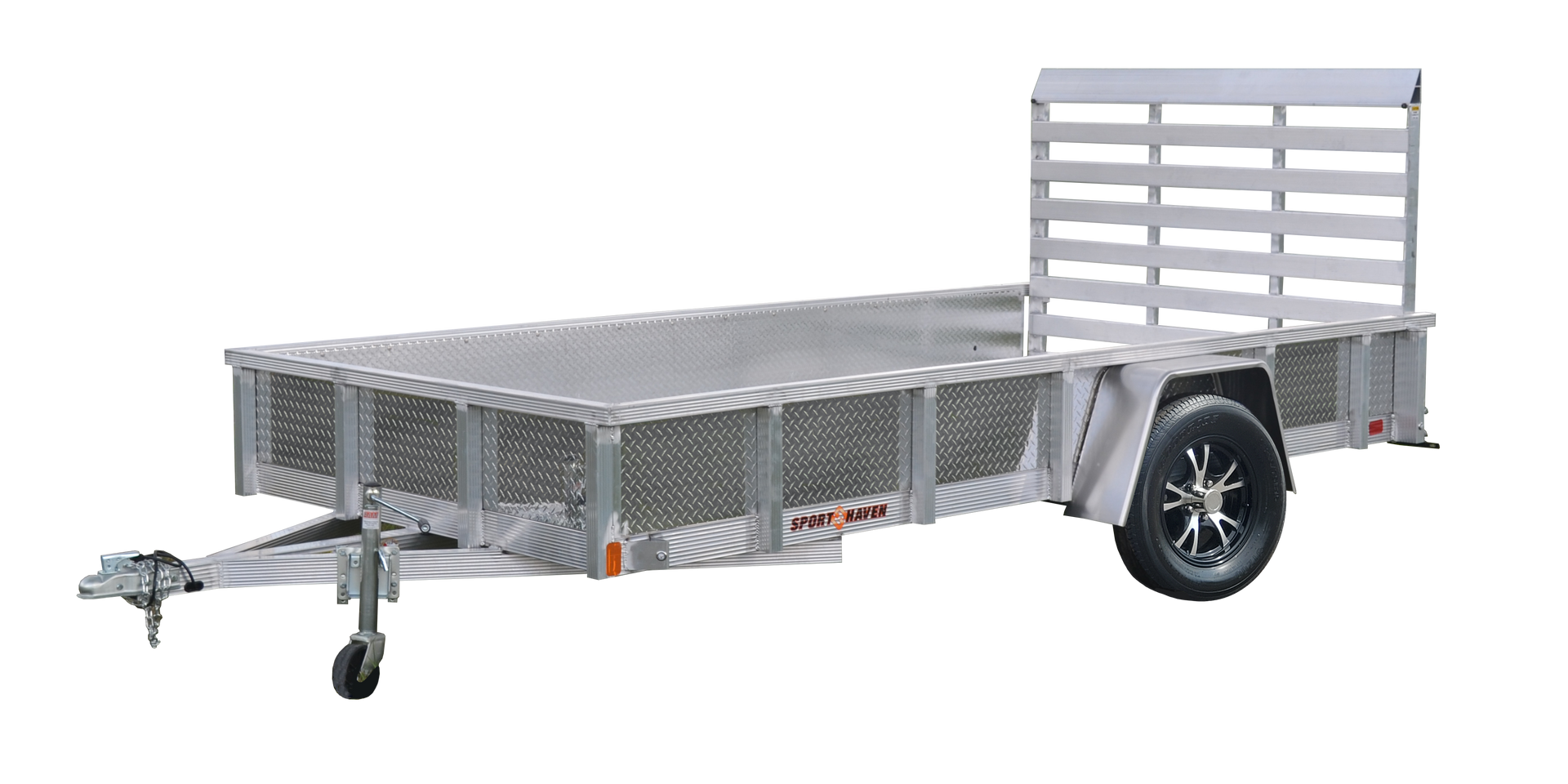 utility trailer with aluminum sides