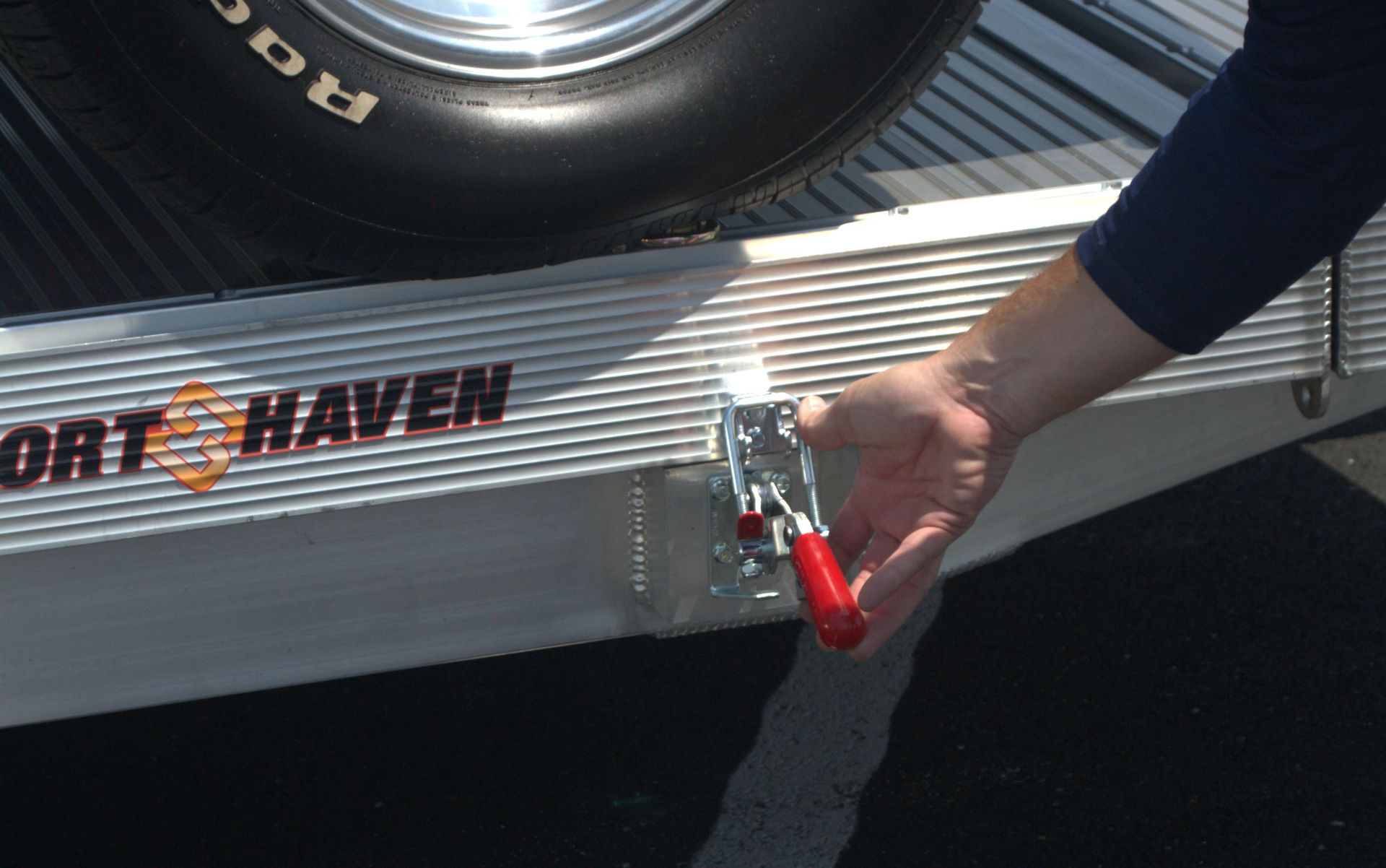 trailer latch safety locks
