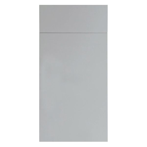 Gray rectangular closed box, with a slightly raised lid.