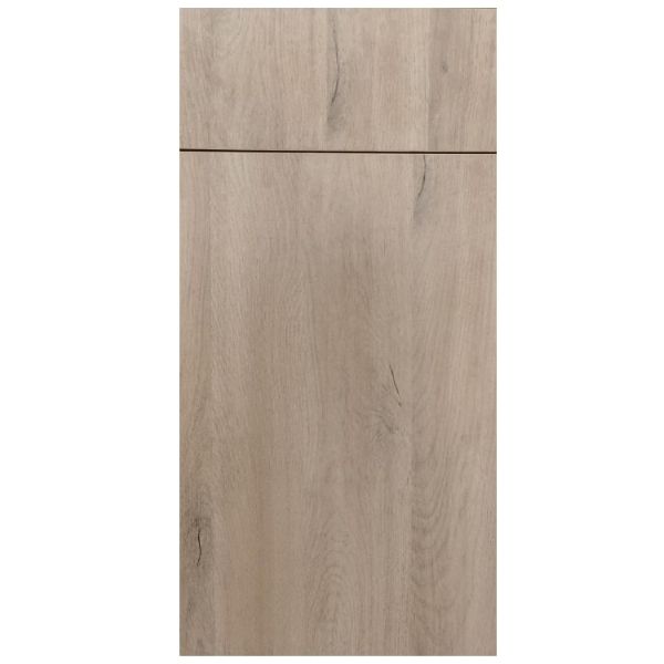 Light wood grain cabinet door.