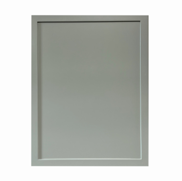 Gray rectangular framed panel.