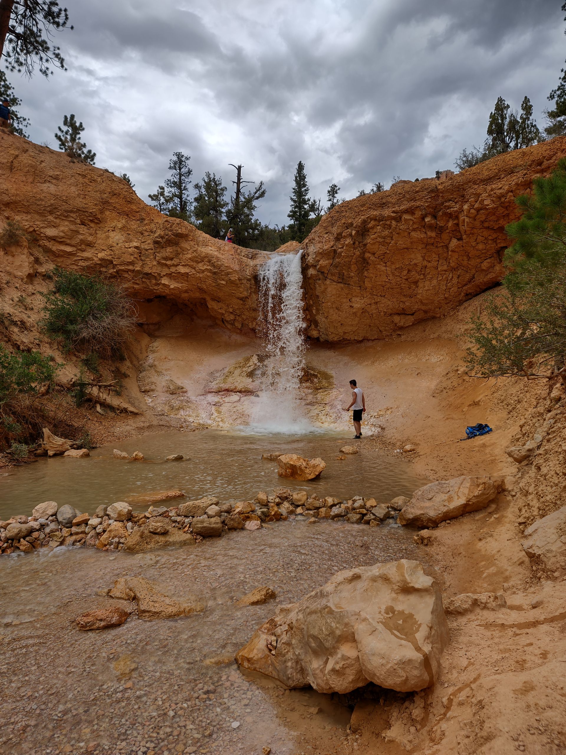 Man standing above the Canyon