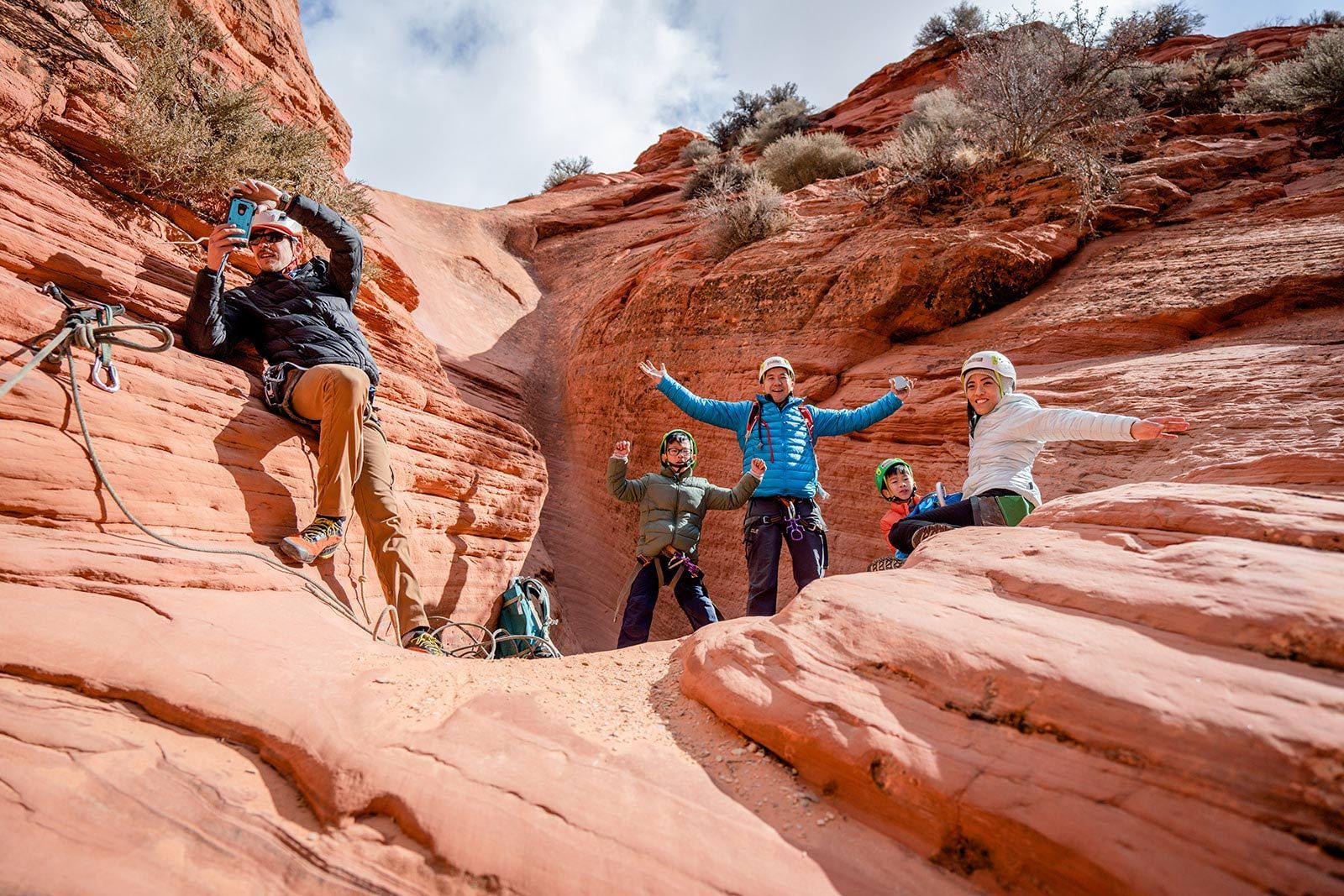 The Wong Family in Zion National Park