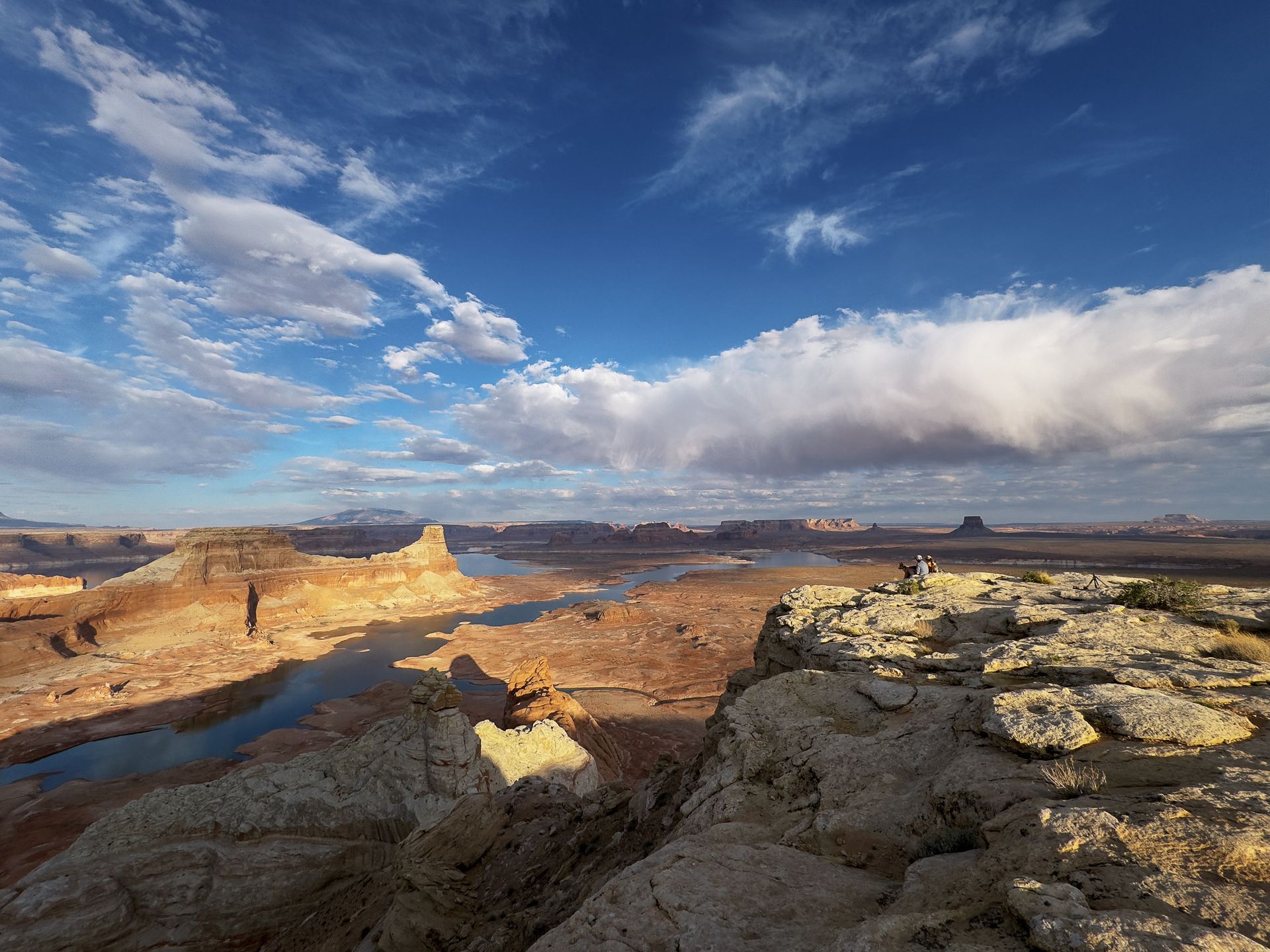 A cloud floats over a canyon at Alstrom Point