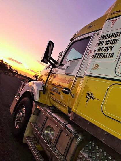 Road Train Carrying a Truck  — Slingshot Haulage in Katherine, NT