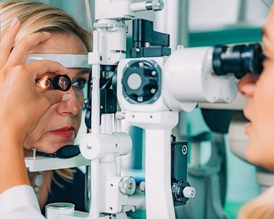 Woman Doing Eye Test — South Lake Tahoe, CA — Lake Tahoe Eye Care