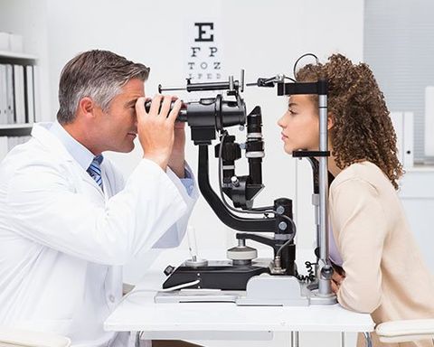 Woman Doing Eye Test — South Lake Tahoe, CA — Lake Tahoe Eye Care