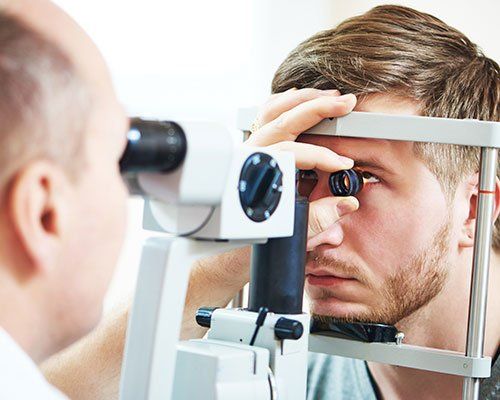 Man Doing Eye Test — South Lake Tahoe, CA — Lake Tahoe Eye Care