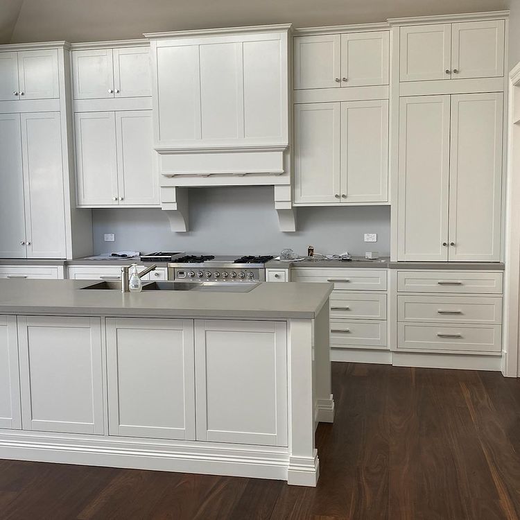 A Kitchen With White Cabinets — Lake Macquarie Designer Kitchens In Morisset, NSW