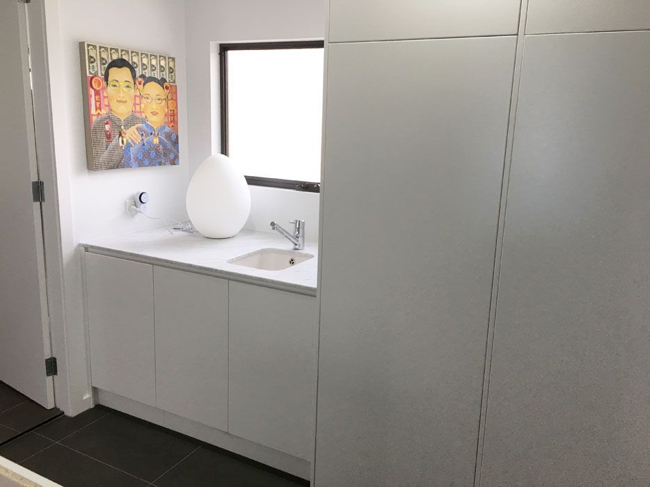 Laundry Room With Modern Interior Design — Lake Macquarie Designer Kitchens In Newcastle, NSW