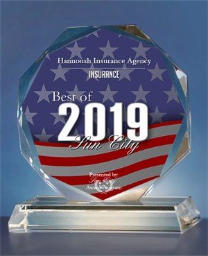 Best Insurance of 2019 Sun City award
