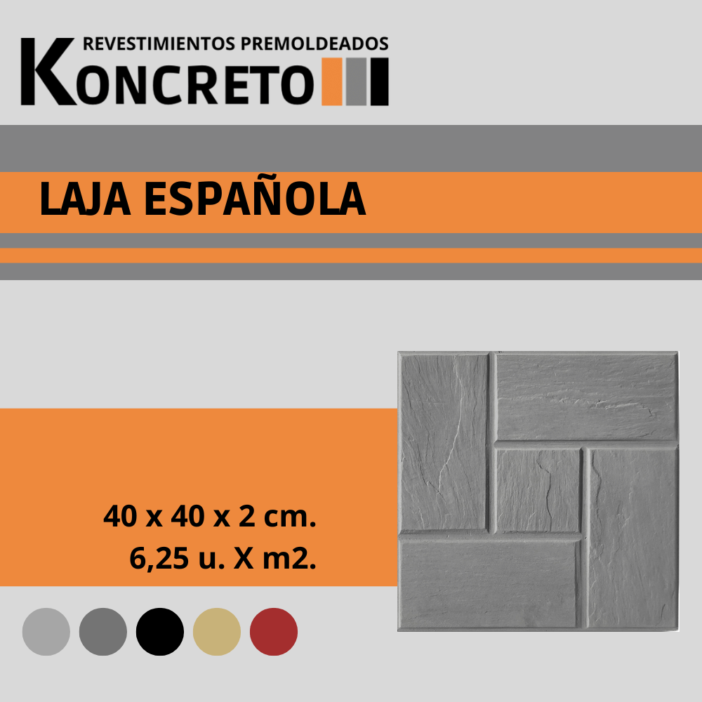 Un azulejo español de 40 x 40 x 2 cm