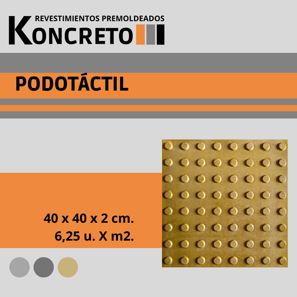 Un cartel para un producto llamado podotactil