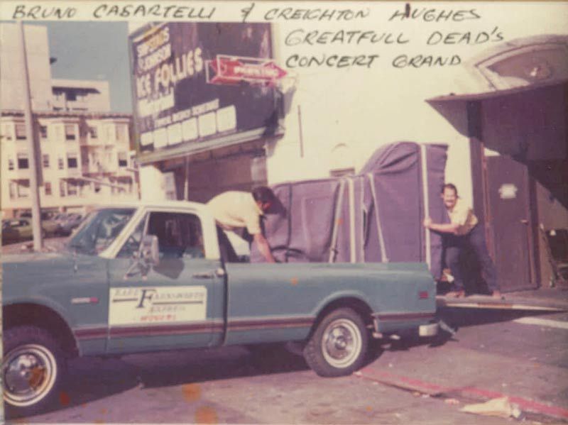 A Blue Truck is Parked in front of a Concert Grand | San Rafael, CA | Earl Farnsworth Express
