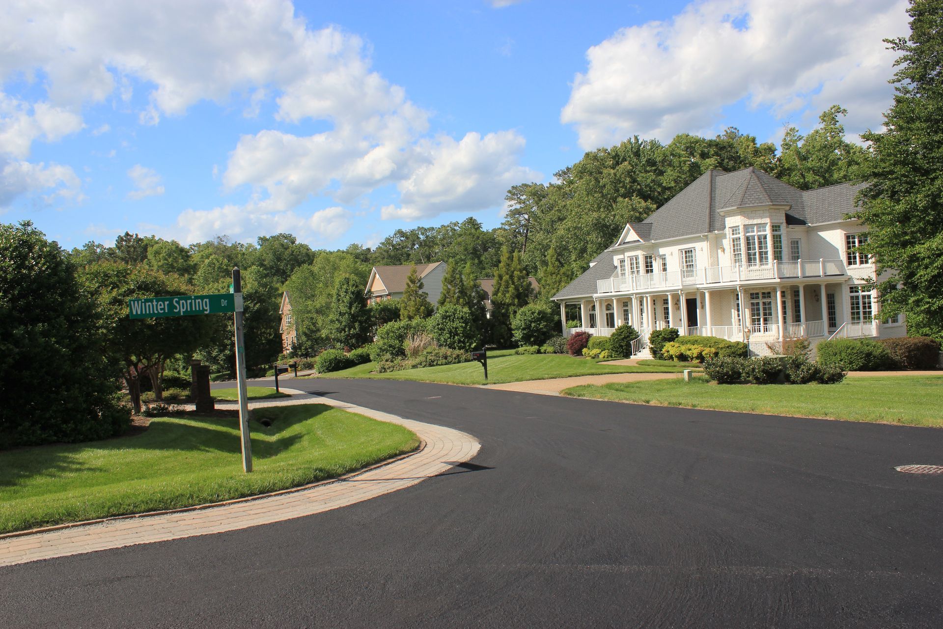 Completed cape seal street.