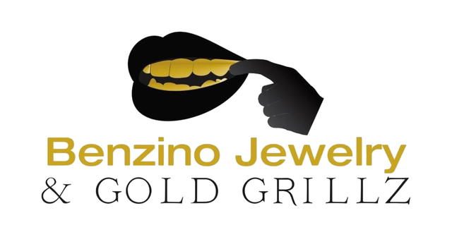 Benzino Jewelry & Gold Grillz logo in South Florida specializing in custom gold grillz and permanent gold teeth