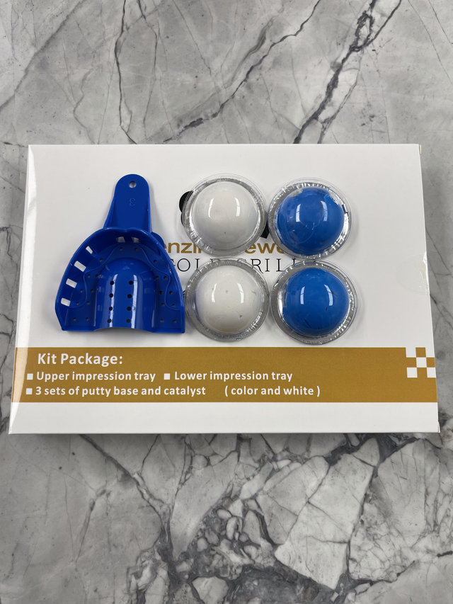 Custom Grillz Molding Kit – Dental Impression Putty & Trays For Upper/Lower Teeth