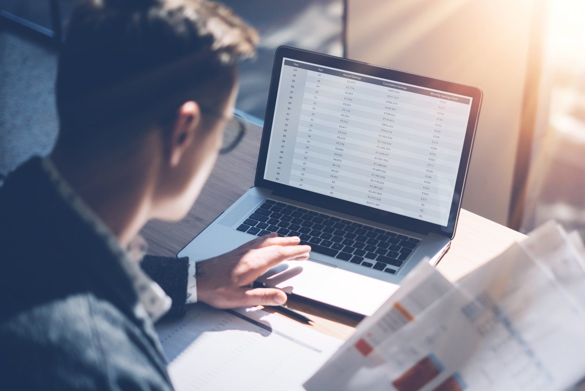 Pacific Coast Credit Agent — Man Using Laptop in Eugene, OR Pacific Coast Credit Agent — Man Using Laptop in Eugene, OR