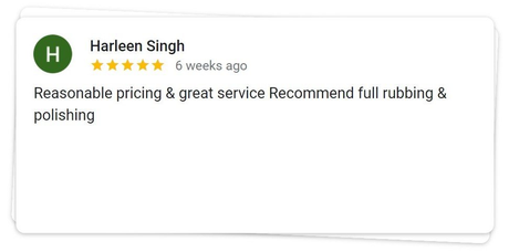 Customer reviews showcasing satisfaction with premium car paint protection and detailing services.