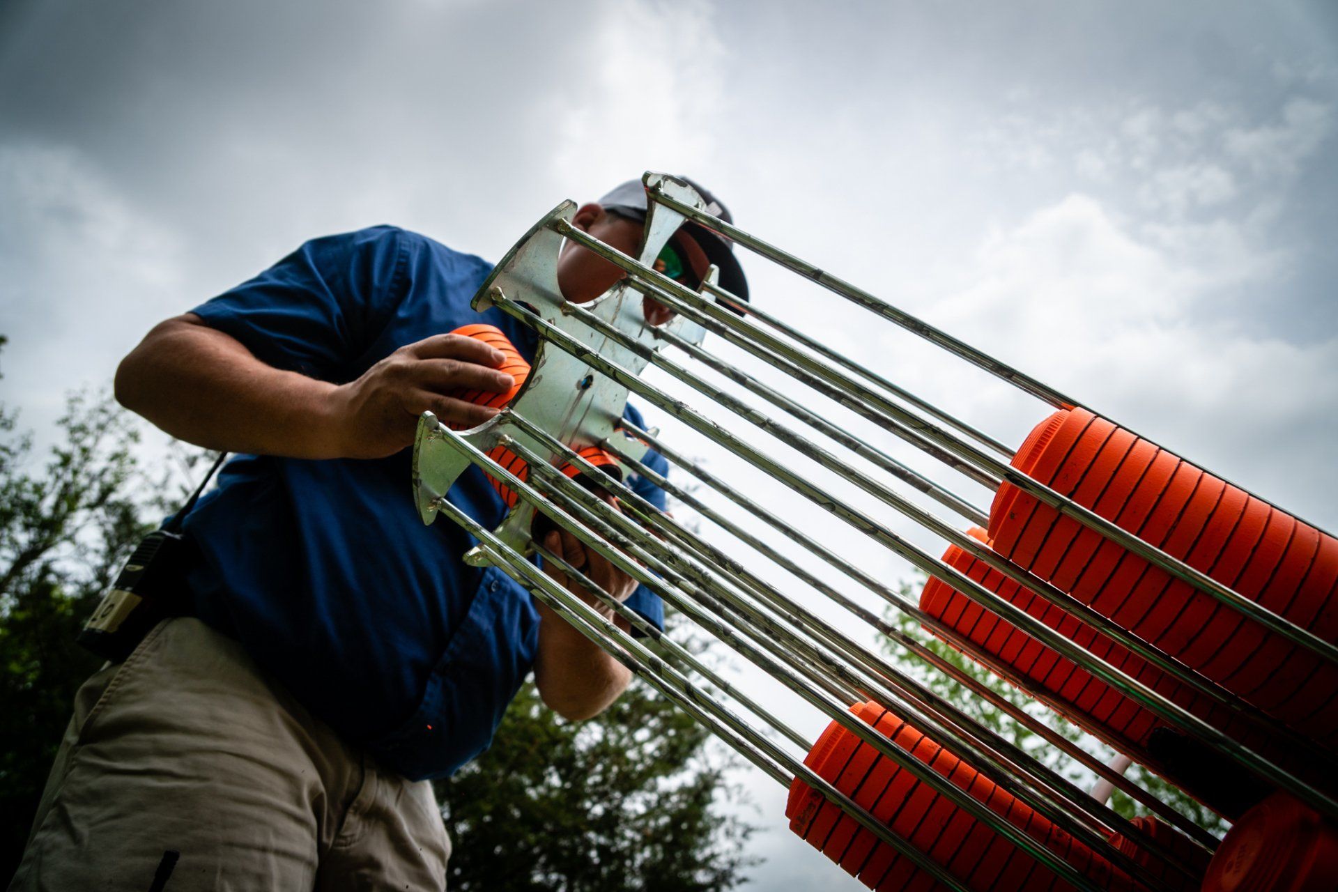 loading a promatic trap machine