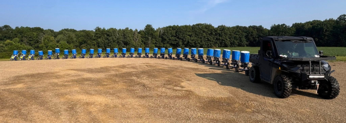 Shotgun Gear towing traps out to a course