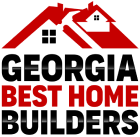 Logo: "Georgia Best Home Builders" text under red house outline.