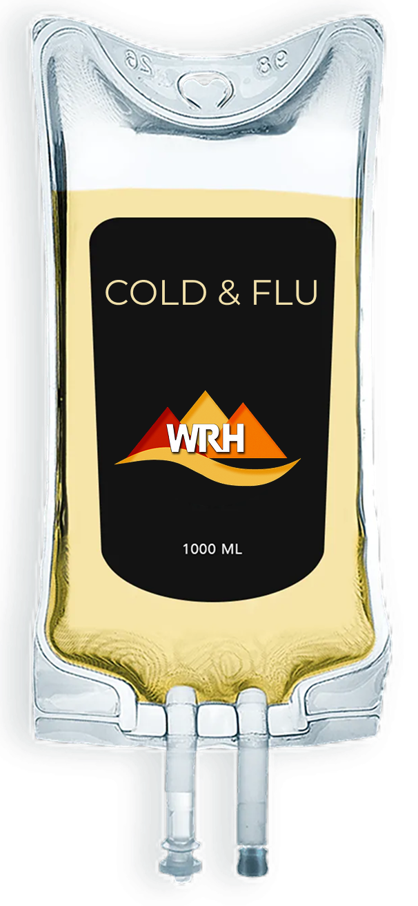 IV bag labeled 