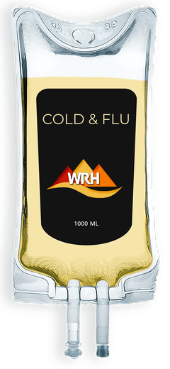 IV bag labeled 
