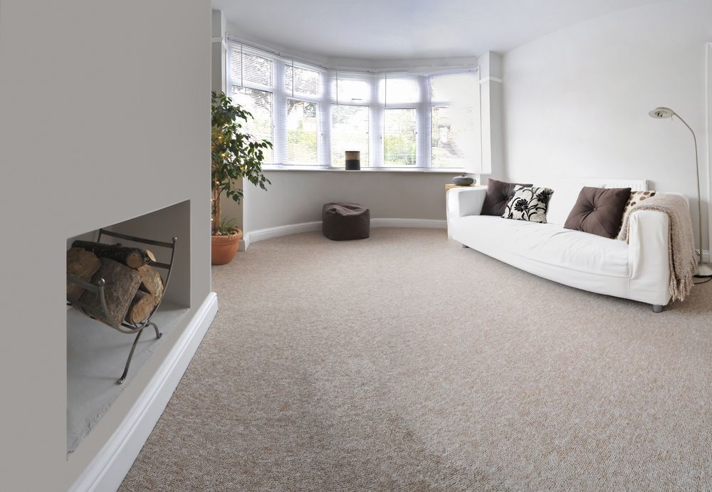 Bright Living Room With Bay Window — Queanbeyan Carpets in Queanbeyan, NSW