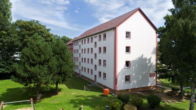 Dach von Baugenossenschaft in der Lechstraße in Braunschweig nach Wiederaufbau