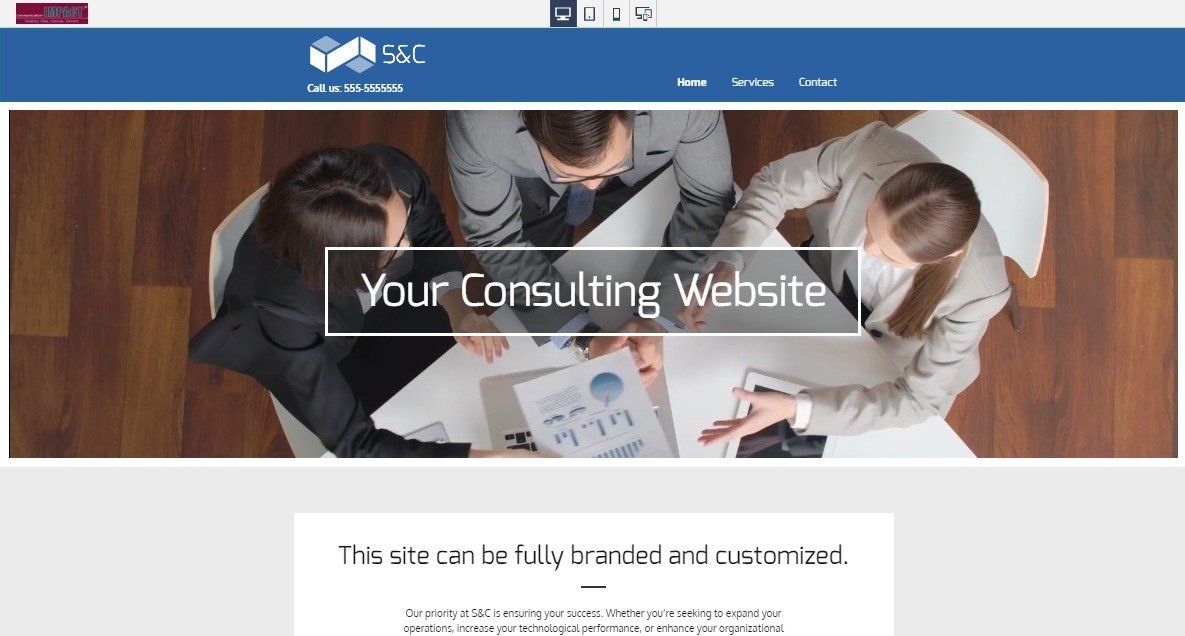 Consulting Responsive Website Sample