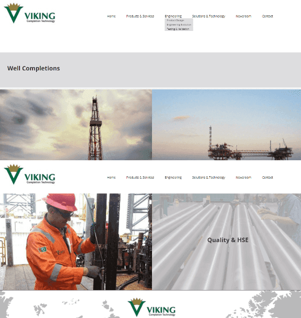 Oil & Gas Responsive Website Creation