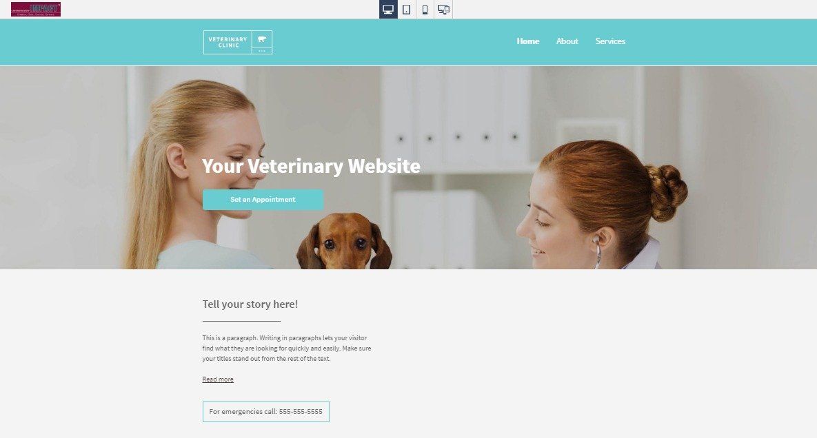 Veterinary Practice Website Sample