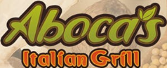 A logo for a restaurant called a boca 's italian grill