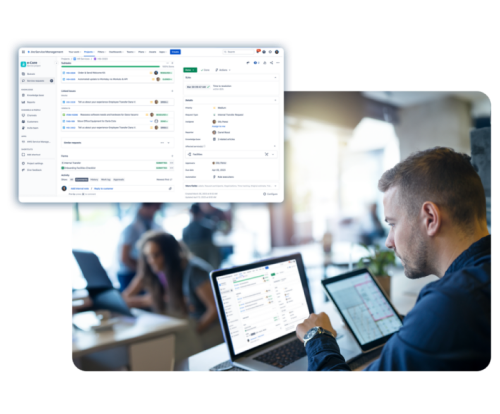 Uma tela de computador está aberta em uma página que diz jira software