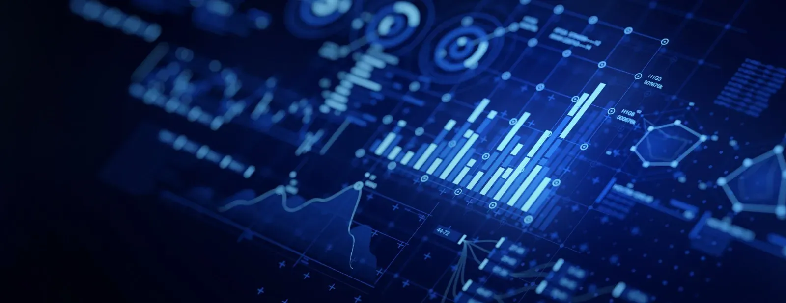 A close up of a computer screen with a graph on it.