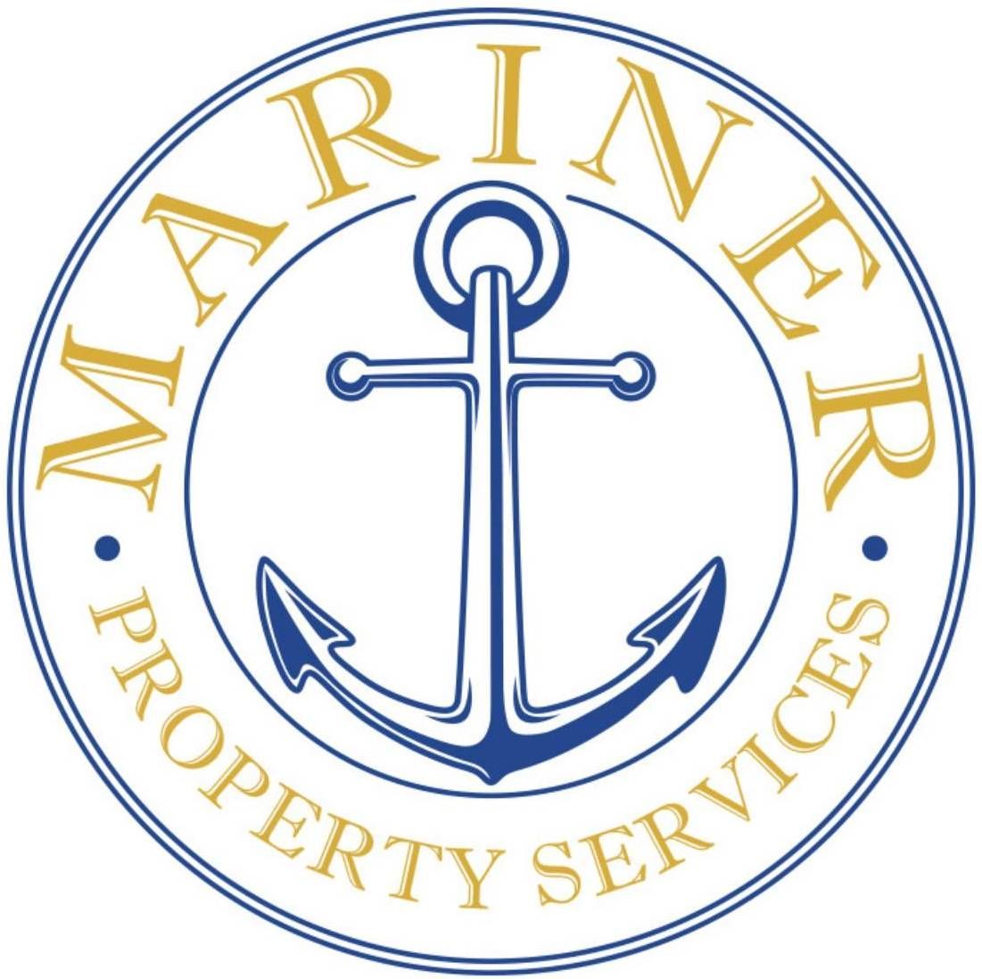 Logo: Blue and gold anchor in a circle, with "MARINER PROPERTY SERVICES" around the edge.