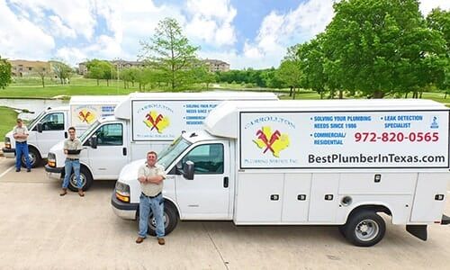 Plumbing Repair — Carrollton Plumbing Service Inc.'s Trucks in Carrollton TX