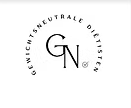 Een zwart-wit logo voor een bedrijf genaamd gn.