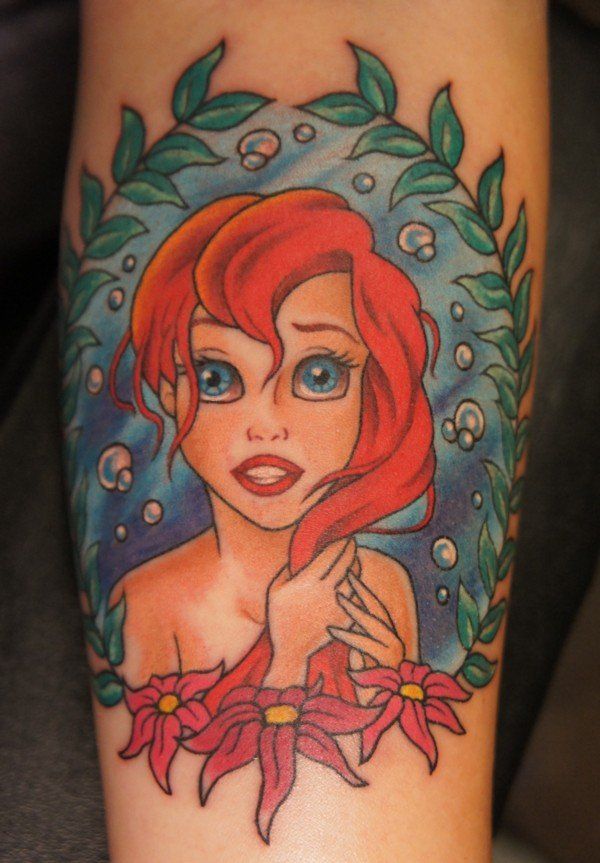 Body Art Service — Little Mermaid Tattoo in Forth Worth, TX
