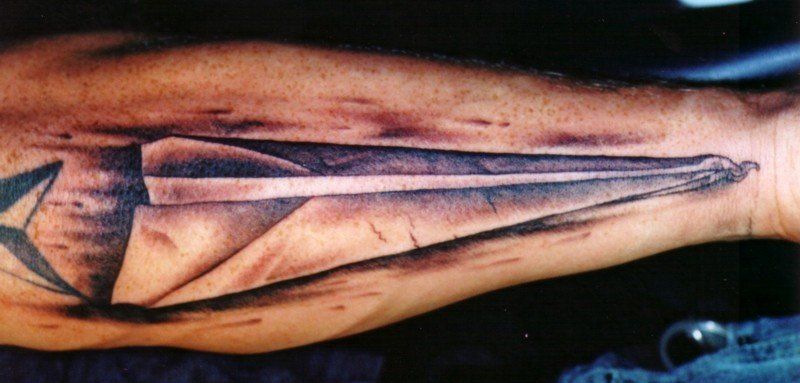 TX — Paper Plane Tattoo in Forth Worth, TX