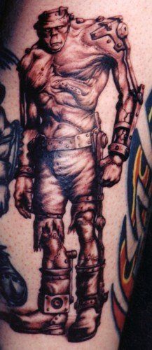 Forth Worth, TX — Frankenstein Tattoo in Forth Worth, TX