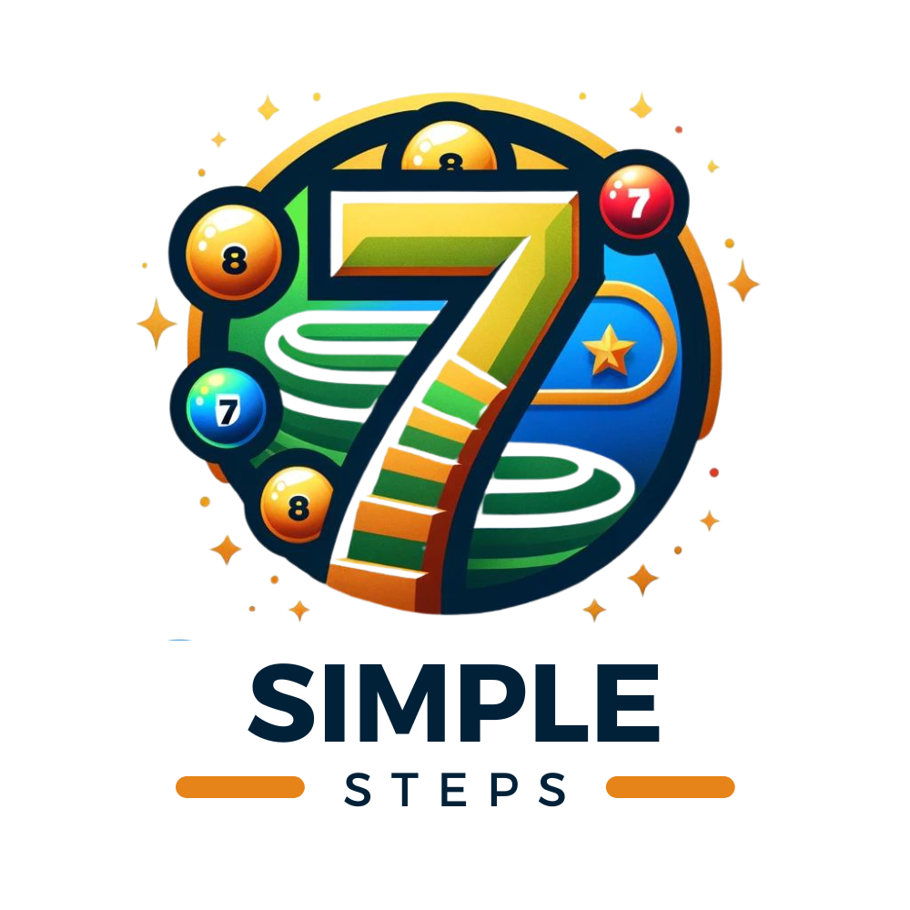 A colorful logo for a company called simple steps.