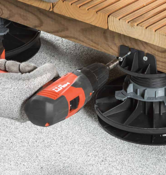 Regulējami terases balsti