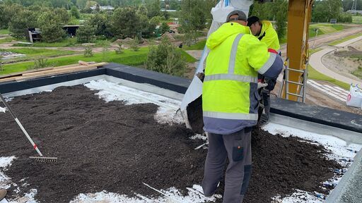 Laistīšanas sistēma zaļajiem jumtiem