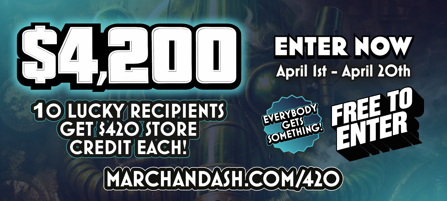 $4,200 - 10 Lucky Recipients get $420 Credit Each! Enter Now!