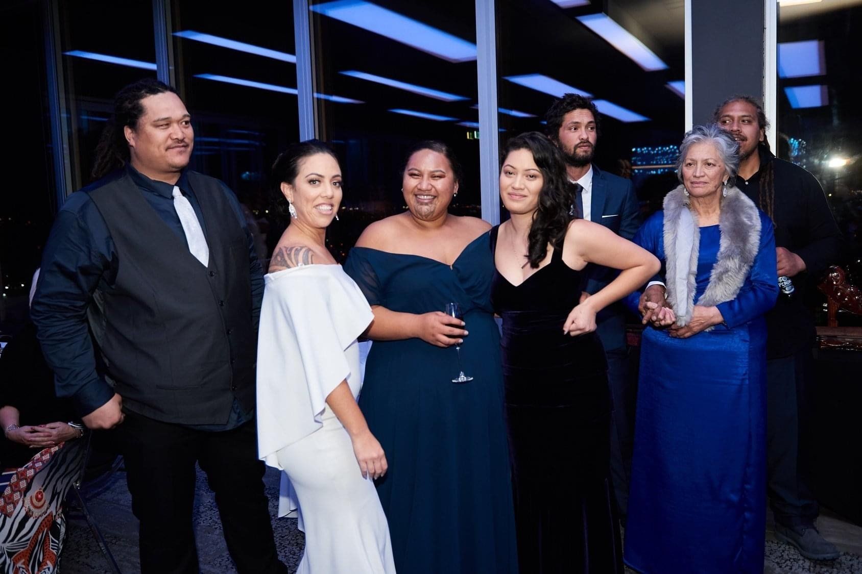 Ladies in long dresses