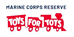 The logo for the marine corps reserve toys for tots