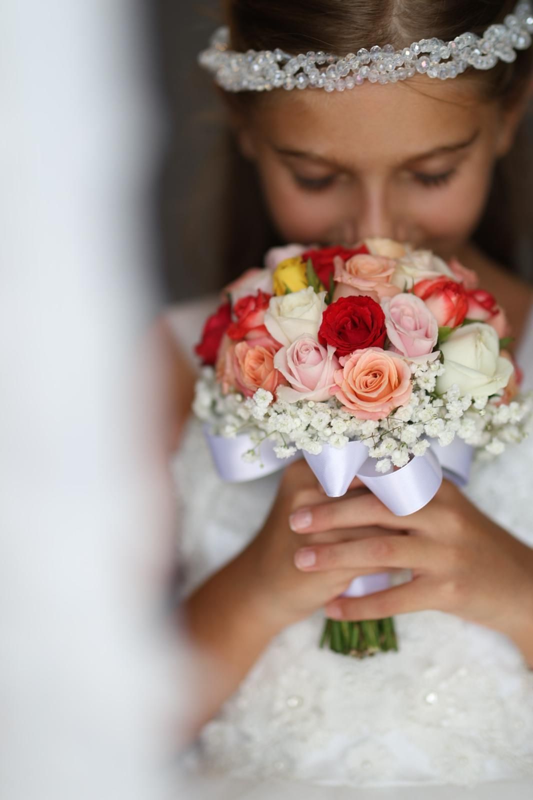 bambina prima della comunione