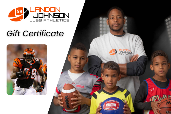 LJ59 Athletics Gift Certificate For Youth Sports Training Design 1